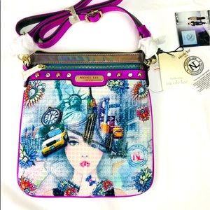 Nicole Lee Cross-body Print New York Handbag